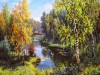 Картина мозаикой с нанесенной рамкой 40х50 ПРИЩЕПА. РУСЬ (27 цветов)