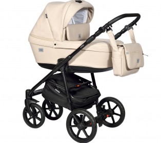 Коляска Indigo BROCO Eco 2в1, Бежевая кожа