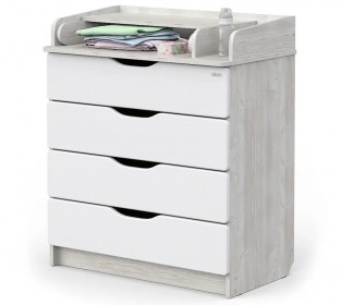 Комод СИРИУС-2 WOOD 804 ПВХ с шариковыми направляющими Сосна касцина