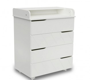 Комод Indigo ТАЙГА МДФ 800/4 Белый
