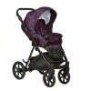Коляска Indigo ADAGIO Limited 2в1, Сливовый + чёрная кожа