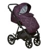 Коляска Indigo ADAGIO Limited 2в1, Сливовый + чёрная кожа