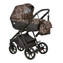Коляска Indigo ADAGIO Limited 2в1, Бежевый + чёрная кожа