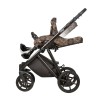 Коляска Indigo ADAGIO Limited 2в1, Бежевый + чёрная кожа