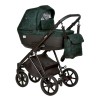 Коляска Indigo ADAGIO Limited 2в1, Малахит + черная кожа