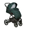 Коляска Indigo ADAGIO Limited 2в1, Малахит + черная кожа