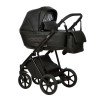 Коляска Indigo ADAGIO 2в1, Чёрная кожа