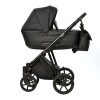 Коляска Indigo ADAGIO 2в1, Чёрная кожа