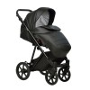 Коляска Indigo ADAGIO 2в1, Чёрная кожа