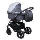 Коляска Alis ROAD+F 3в1 Ro 03 Серый+серая кожа