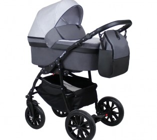 Коляска Alis ROAD+F 3в1 Ro 03 Серый+серая кожа