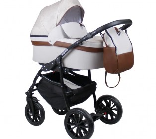Коляска Alis ROAD+F 3в1 Ro 05 Бежевый+коричневая кожа