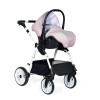 Коляска Indigo ALPINA+F 3в1 Al 02 Св.розовый+св.розовая кожа