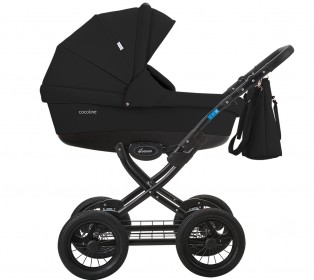 Коляска Aroteam COCOLINE 18 Prima 2в1, Черная кожа