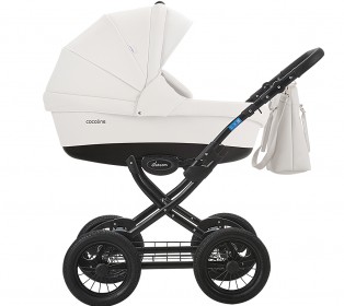 Коляска Aroteam COCOLINE 18 Prima 2в1, Белая кожа