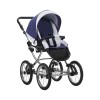 Коляска Aroteam VERONIMO 18 2в1, Фиолетовый+белая кожа