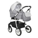 Коляска Indigo CHARLOTTE 18 F 3в1 Ch 34 Серый+св.серый