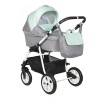 Коляска Indigo CHARLOTTE 18 F 3в1 Ch 35 Серый+мятный
