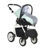 Коляска Indigo CHARLOTTE 18 F 3в1 Ch 35 Серый+мятный