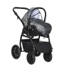 Коляска Indigo CHARLOTTE 18 F 3в1 Ch 38 Черный+черный узор