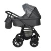 Коляска Indigo CHARLOTTE 18 F 3в1 Ch 38 Черный+черный узор
