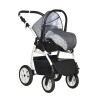 Коляска Indigo CHARLOTTE 18 F 3в1 Ch 40 Темный серый+серый узор