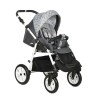 Коляска Indigo CHARLOTTE 18 F 3в1 Ch 40 Темный серый+серый узор