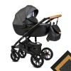 Коляска Alis CAMARO F 3в1 Cm 02 Черный узор+черная кожа