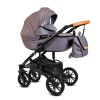 Коляска Alis CAMARO F 3в1 Cm 03 Фиолетовый узор+фиолетовая кожа