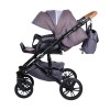 Коляска Alis CAMARO F 3в1 Cm 03 Фиолетовый узор+фиолетовая кожа