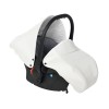 Коляска Indigo MIO+F 3в1 (Indigo) Mi 01 Белая кожа+белый узор