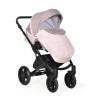 Коляска Indigo MIO+F 3в1 (Indigo) Mi 04 Светло розовая кожа+розовый узор