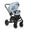Коляска Indigo MIO+F 3в1 (Indigo) Mi 06 Шалфей кожа+зеленый узор