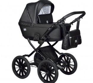 Коляска Indigo BROCO Eco Plus 14, Черная кожа