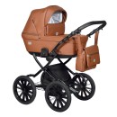 Коляска Indigo BROCO Eco Plus 14, Коричневая кожа