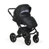 Коляска Indigo ENIGMA 2в1, Черная кожа