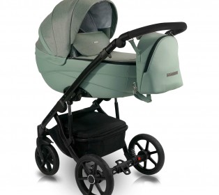 Коляска Bexa IDEAL 2в1, Шалфей+шалфей кожа