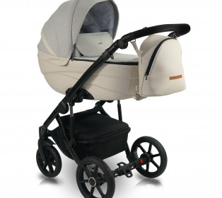 Коляска Bexa IDEAL 2в1, Бежевый+бежевая кожа