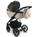 Коляска Bexa IDEAL 2в1, Черный+бежевая кожа