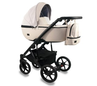 Коляска Bexa AIR 2в1, Светло-бежевая кожа+светло бежевый