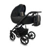 Коляска Bexa AIR 2в1, Черная кожа+золотой