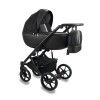 Коляска Bexa AIR 2в1, Черная кожа + серебряный