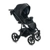 Коляска Bexa AIR 2в1, Черная кожа + серебряный