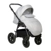 Коляска Indigo CHARLOTTE Mono 2в1, Светло-серый + серая кожа