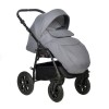 Коляска Indigo CHARLOTTE Mono 2в1, Серый + зеленая кожа