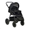 Коляска Indigo CHARLOTTE Mono 2в1, Черный + серебряная кожа