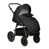 Коляска Indigo CHARLOTTE Mono 2в1, Черный + серебряная кожа