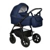 Коляска Indigo CHARLOTTE Mono 2в1, Темно-синий + серебряная кожа