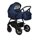Коляска Indigo CHARLOTTE Mono 2в1, Темно-синий + серебряная кожа