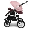 Коляска Smile Line SERENADE 20 F 3в1 Se 24 Баклажан+т.розовый